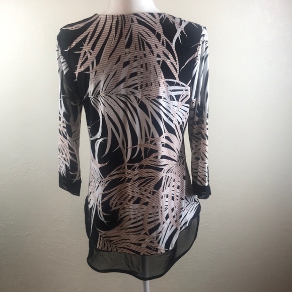 JM Collection Printed Jacquard Top, Size Small - Picture 9 of 16